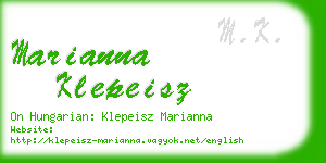 marianna klepeisz business card